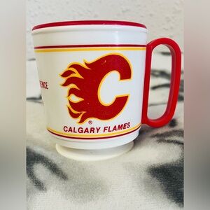 1986 NHL Calgary Flames Stanley Cup Finalists Travel Mug with Lid/Base Holder